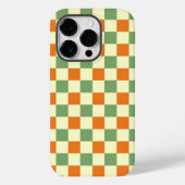 Groen Sinaasappel Bruin Geruit Gingham Patroon Case-Mate iPhone Case (Achterkant)