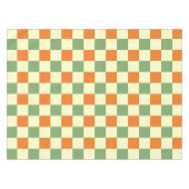 Groen Sinaasappel Bruin Geruit Gingham Patroon Tafelkleed (Voorkant (Horizontaal))