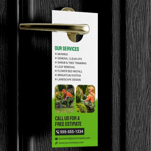 Groen & Sinaasappel Gazon & Tuinverzorging Mower M Deurhanger