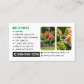 Groen & Sinaasappel Gazon & Tuinverzorging Mower M Visitekaartje (Achterkant)