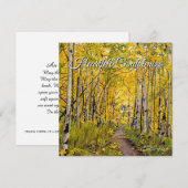 Groen Sinaasappel Geel Ecrue Autumn Aspen Trees Feestdagenkaart (Voorkant / Achterkant)