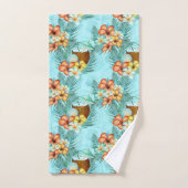 GROEN SINAASAPPEL GEEL TROPISCHE HIBISCUSBLOEMEN BAD HANDDOEK (Handdoek)