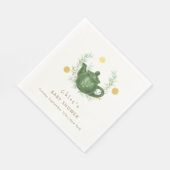  groen Sinaasappel Par-Tea Baby shower Servet (Hoek)