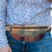 Groen Sinaasappel Plaid Paard Show Mane Staart Vle Heuptasje