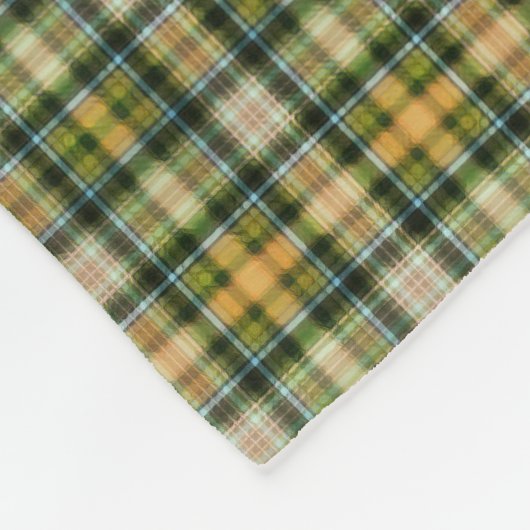 Groen sinaasappel St. Fleece Deken (Hoek)