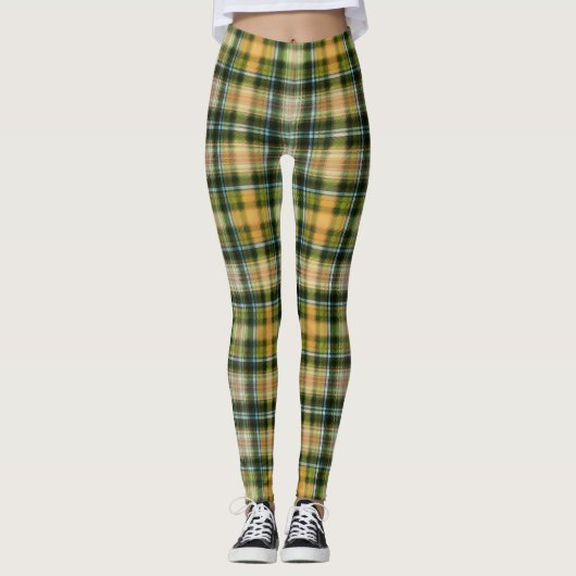 Groen sinaasappel St. Leggings (Voorkant)