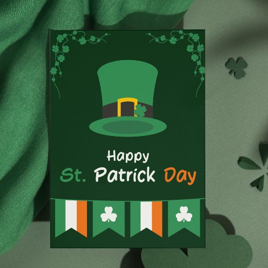 Groen Sinaasappel St. Patrick's Day Briefkaart