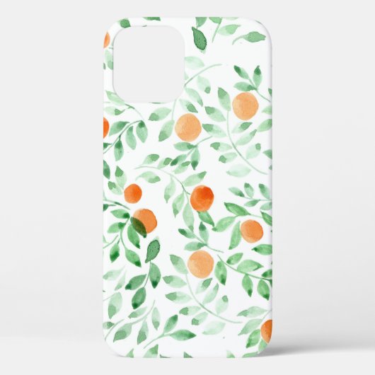 Groen Sinaasappel Tangerine Provence Waterverf Case-Mate iPhone Case (Achterkant)
