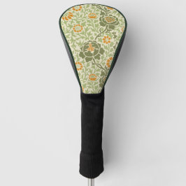 Groen Sinaasappel William Morris Pattern Golfheadcover