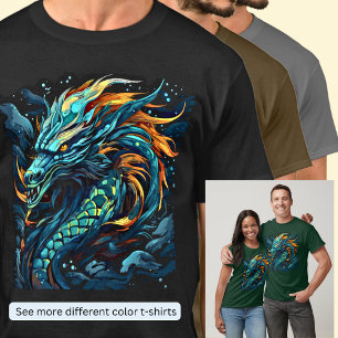 Groen Sinaasappel Zee Dragon T-shirt