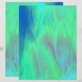 Groen Skies Scrapbookpapier 2-zijdige pagina