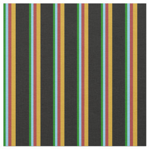 Groen, Sky Blue, Brown, Goldenrod en Black Stof