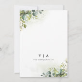 Groen Sla de datum met Fotokaart op Save The Date (Achterkant)