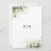 Groen Sla de datumkaarten op Save The Date (Achterkant)