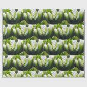 Groen slangenpapier cadeaupapier (Vlak)