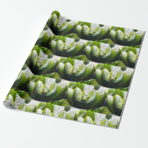 Groen slangenpapier cadeaupapier