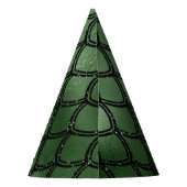 Groen slangenreptielpatroon feesthoedjes (Achterkant)