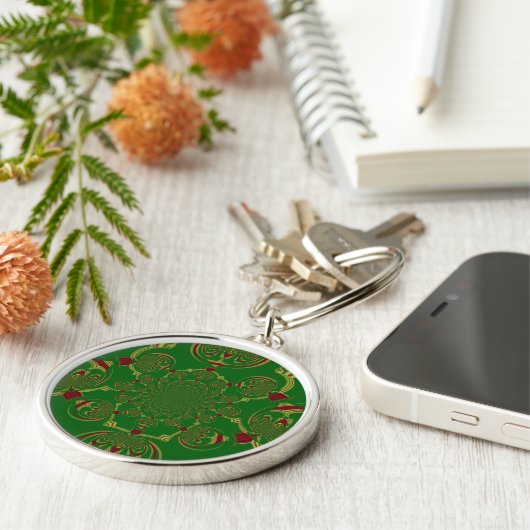  Groen Sleutelhanger (Zijkant)
