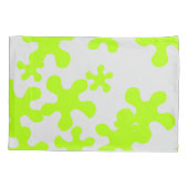 groen slijm grijs leuk kind kussensloop (Achterkant-Links)