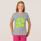 groen slijm grijs leuk kind t-shirt (Voorkant volledig)