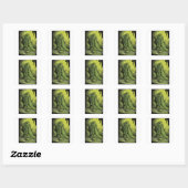 Groen slijmmonster vierkante sticker (Vel)