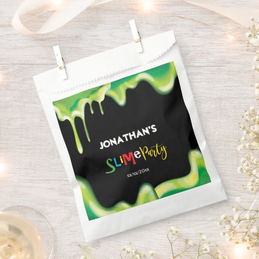 Groen slipfeestje voor jongens bedankzakje (Geknipt)