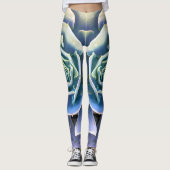 Groen, smakelijk cacti foto eenvoudig modern, stij leggings (Voorkant)