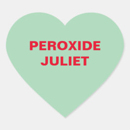 Groen Snoep Hart Hart Sticker