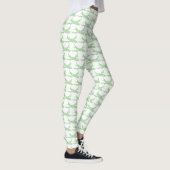 Groen Snowflake-vliegtuig - Leggings (Rechts)