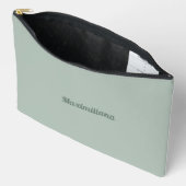 Groen - Solid Large Accessoire Pouch Etui (Open)