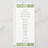 GROEN SPAANS TEGELS PROGRAMMA (Achterkant)