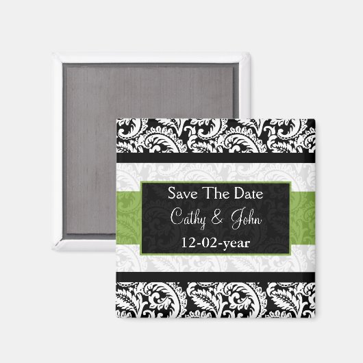 groen sparen de datummagneet magneet (Voorkant / Achterkant)