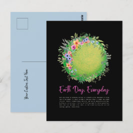 Groen sparen de planeet Aarde Dag Dagelijks Briefk Briefkaart