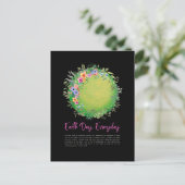 Groen sparen de planeet Aarde Dag Dagelijks Briefk Briefkaart (Staand voorkant)