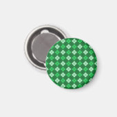 Groen speldenmagneet (rond) magneet (Voorkant / Achterkant)