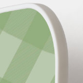 Groen speldenmonogram en naam pickleball paddle (Links Detail)