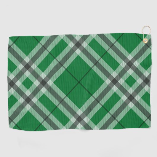 Groen spelstijlontwerp golfhanddoek (Horizontaal)
