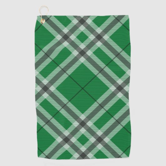 Groen spelstijlontwerp golfhanddoek (Voorkant)