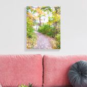Groen spoor canvas afdruk (Insitu (Woonkamer))