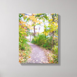 Groen spoor canvas afdruk