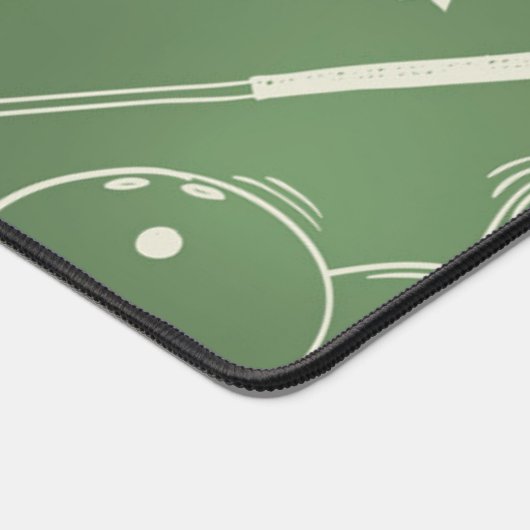 Groen sportpatroon bureaumat (Hoek)