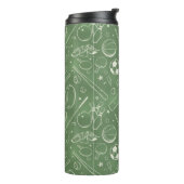 Groen sportpatroon thermosbeker (Gedraaid links)