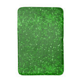 Groen sprankelend glinsterpatroon badmat (Voorkant Verticaal)