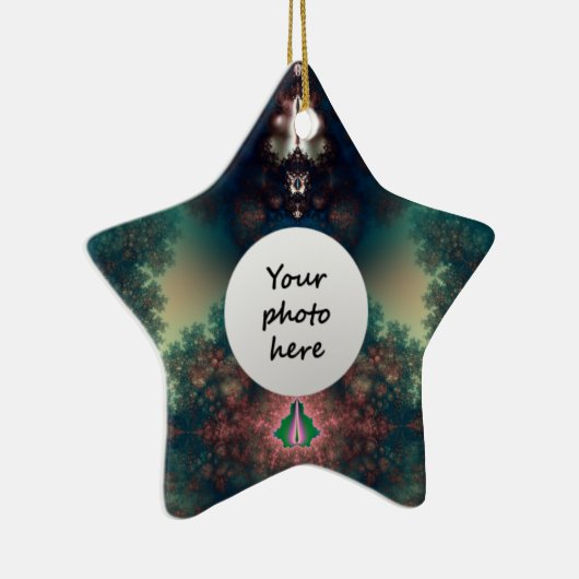 Groen sprookje keramisch ornament (Rechts)