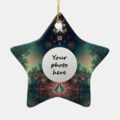 Groen sprookje keramisch ornament (Voorkant)