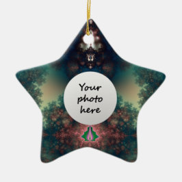 Groen sprookje keramisch ornament