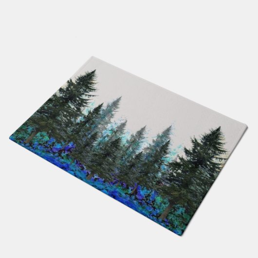 GROEN SPRUCE FOREST DEURMAT (Schuin)