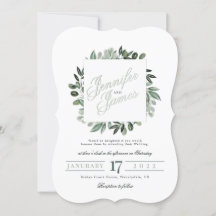 Groen Squarelett, boeket aquarel groen