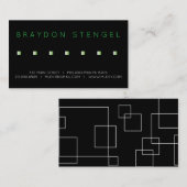 GROEN SQUARES Professional Visitekaartje (Voorkant / Achterkant)