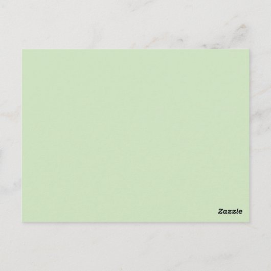 Groen squiggles briefkaart (Achterkant)